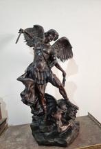 sculptuur, San Michele Arcangelo - 71 cm - Brons, Antiek en Kunst, Antiek | Keramiek en Aardewerk