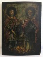 Icoon - Sint-Pieter en Paulus - Christus Pantokrator - Hout, Antiek en Kunst