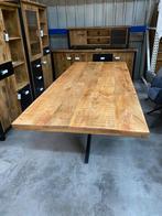 Eettafel, mangohout + matrix onderstel (nieuw, outlet), Huis en Inrichting, Tafels | Eettafels, Nieuw, Overige houtsoorten