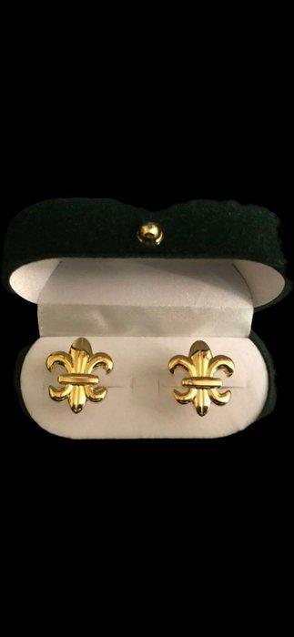 Maritime Royal - Paar 14 k goud gevuld - Fleur de Lis -, Antiek en Kunst, Curiosa en Brocante