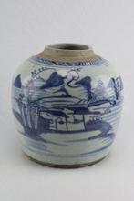 Gemberpot - Porselein - Landschap, Antiek en Kunst