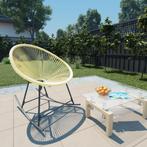 vidaXL Tuinstoel Acapulco poly rattan beige, Tuin en Terras, Verzenden, Nieuw