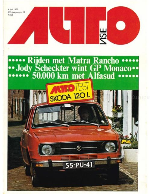 1977 AUTOVISIE MAGAZINE 12 NEDERLANDS, Boeken, Auto's | Folders en Tijdschriften