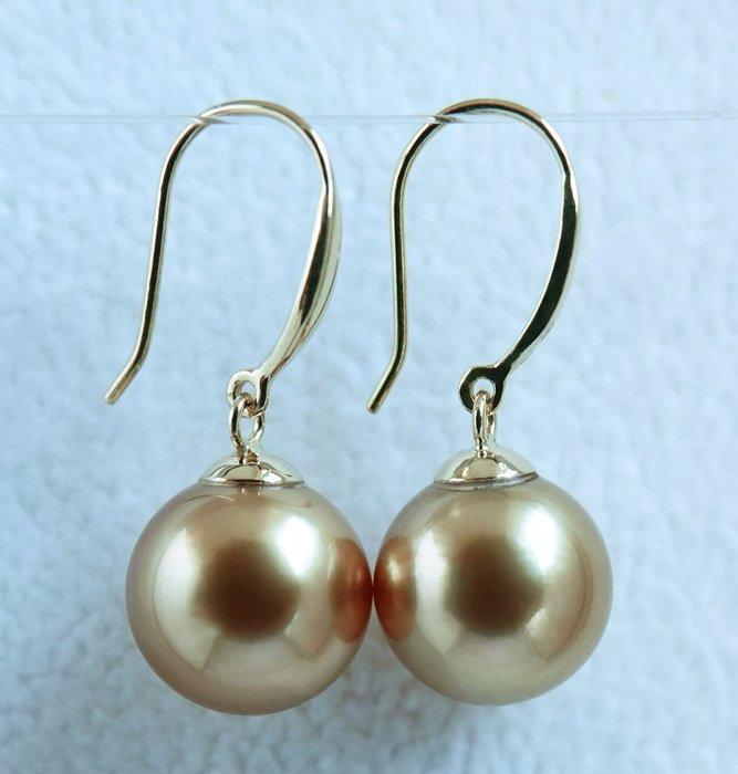 Oorbellen - 18 kt. geel goud - 24K verzadiging - Golden, Bijoux, Sacs & Beauté, Boucles d'oreilles