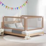 vidaXL Bedhekje peuter 200x25 cm stof taupe, Kinderen en Baby's, Verzenden, Nieuw