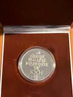 Frankrijk. 100 Francs 1987 La Fayette. Silver Proof (BE), Postzegels en Munten