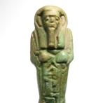 Oude Egypte, late periode Faience Shabti voor Qaa