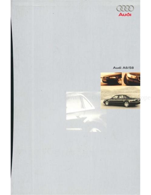 1997 AUDI A8 S8 BROCHURE DUITS, Boeken, Auto's | Folders en Tijdschriften, Ophalen of Verzenden