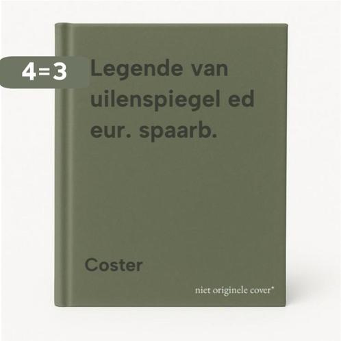 Legende van uilenspiegel ed eur. spaarb. 9789061525653, Boeken, Romans, Gelezen, Verzenden
