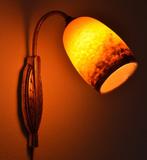 Degué - Lampe murale - Verre, Bronze doré, Antiek en Kunst