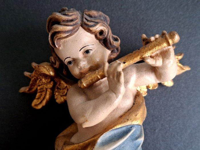 Beeldje - 2 x Engel Putte ca. 19cm - Hout, Antiek en Kunst, Antiek | Boeken en Manuscripten