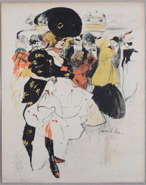 Jacques Villon (1875-1963) - Danseuses au Moulin Rouge, Antiek en Kunst, Kunst | Designobjecten