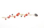 Bracelet - 18 carats Or jaune Corail - Onyx
