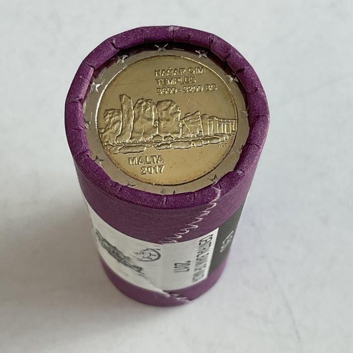 Malta. 2 Euro 2017 Hagar Qim (25 munten) in zichtrol, Postzegels en Munten, Munten | Europa | Euromunten