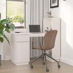 vidaXL Bureau 110x53x117 cm massief grenenhout wit, Huis en Inrichting, Verzenden, Nieuw