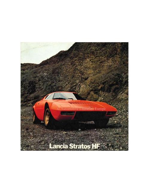 1973 LANCIA STRATOS HF BROCHURE ITALIAANS, Livres, Autos | Brochures & Magazines, Enlèvement ou Envoi