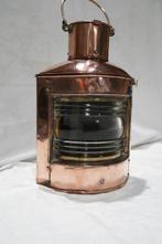 Navigation lamp - Glas, Koper, Messing, Antiek en Kunst