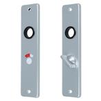 Ami Kortschild WC55/8 aluminium F1, Klink of Kruk