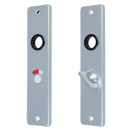 Ami Kortschild WC55/8 aluminium F1, Doe-het-zelf en Bouw, Hang- en Sluitwerk, Klink of Kruk, Nieuw, Overige materialen