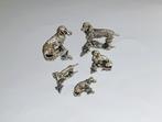 Dachshund Family - Miniatuur figuur  (5) - .800 zilver
