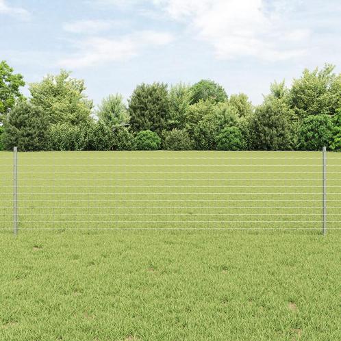 vidaXL Fence Posts 22 pcs Zilver 50 x 0.6 m Gegevens staal, Tuin en Terras, Palen, Balken en Planken, Nieuw, Verzenden