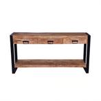 Mangohout Sidetable Britt 150 cm, Huis en Inrichting, Verzenden, Nieuw, Industriële meubels, 25 tot 50 cm