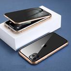iPhone 8 Plus Magnetisch Privacy Hoesje met Tempered Glass -, Télécoms, Verzenden