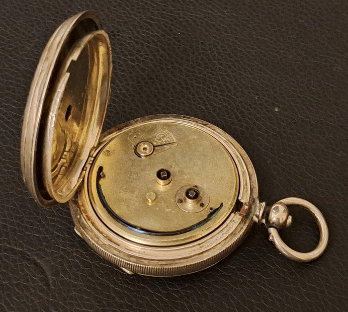J.M. SKARRATT - Zilveren zakhorloge - 1850-1900, Handtassen en Accessoires, Horloges | Heren