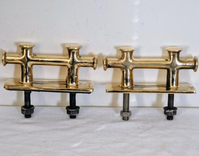 Dubbele kruisbolders (2) - Brons, Antiek en Kunst, Curiosa en Brocante