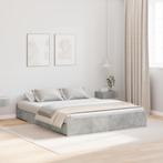 vidaXL Opbergbedframe met lade Betongrijs 135 x 190 cm, Huis en Inrichting, Slaapkamer | Bedden, Verzenden, Nieuw