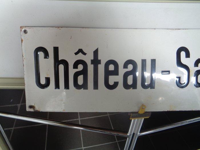 Chateau-Salins - Emaille plaat - Emaille, Antiek en Kunst, Antiek | Wandborden en Tegels
