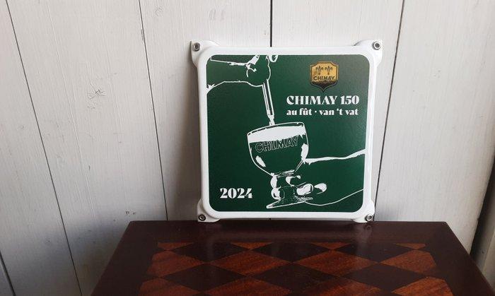 Chimay - Reclamebord - Emaille, Antiquités & Art, Antiquités | Assiettes décoratives & Carrelages