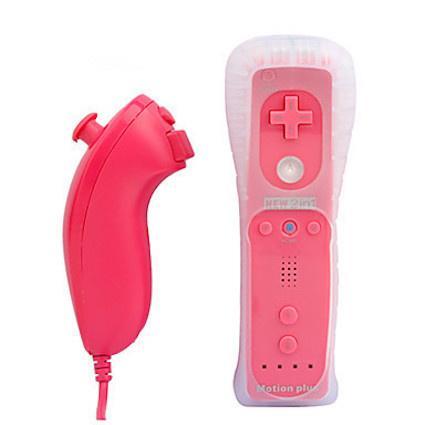 Wii Controller / Remote Motion Plus Roze + Nunchuk Roze (..., Consoles de jeu & Jeux vidéo, Consoles de jeu | Nintendo Wii, Enlèvement ou Envoi