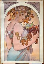 Alphonse Mucha - Scandecor - Le Fruit - Jaren 1970, Antiek en Kunst