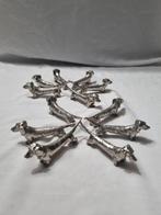 Messensteun (12) - teckels - geplateerd met zilver