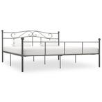 vidaXL Bedframe metaal grijs 180x200 cm, Verzenden, Nieuw