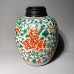 Kleine gemberpot met bloemdecoraties - Porselein - China -