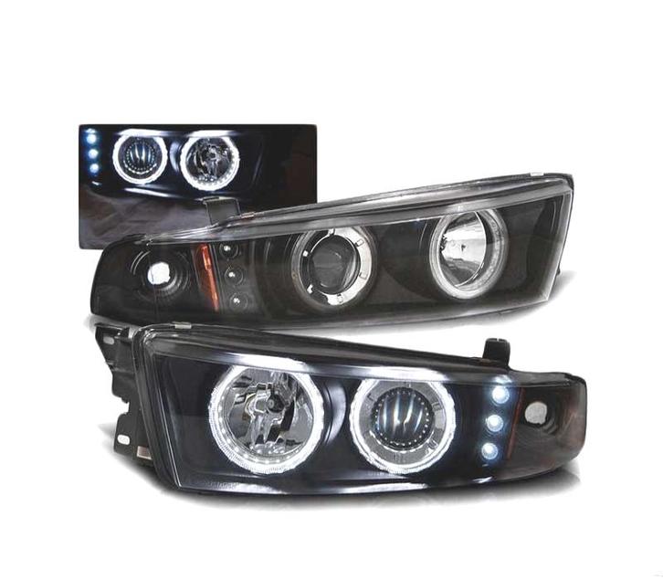 PHARES POUR MITSUBISHI GALANT 8 EA0 96-06 ANGEL EYES CCFL +, Auto-onderdelen, Verlichting, Verzenden