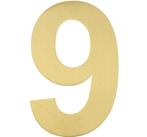 BASICS Huisnummer LBHN100-9 PVD mat goud, Nieuw, Overige materialen, Klink of Kruk