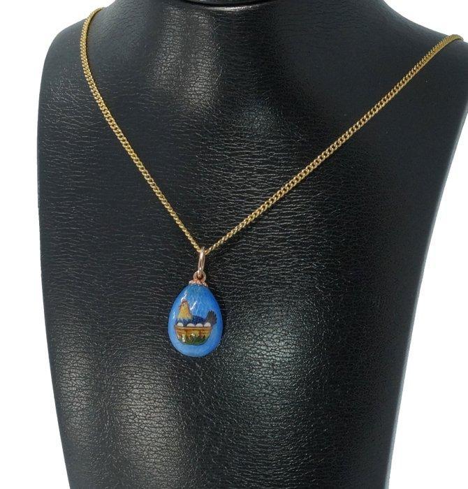 Hanger - 14 karaat Geel goud, Handtassen en Accessoires, Antieke sieraden