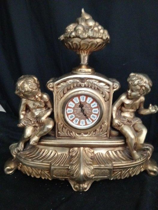 Klok - Metaal - 1960-1970, Antiek en Kunst, Curiosa en Brocante