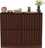 Schoenenkast - Schoenenrek - 102x24x86,5 cm - Bruin - UEV, Huis en Inrichting, Kasten | Lockerkasten, Verzenden, Nieuw