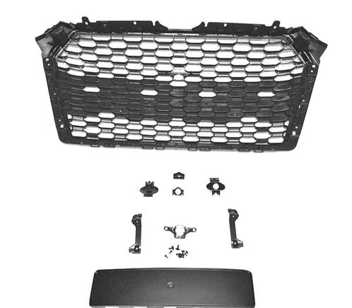 CALANDRE AUDI A4 B9 15-19 LOOK RS4 CHROMÉ NOIR PDC, Auto-onderdelen, Carrosserie, Verzenden