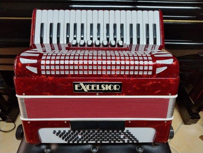 Excelsior - 1296E - - Accordeon - Italië, Muziek en Instrumenten, Blaasinstrumenten | Blokfluiten