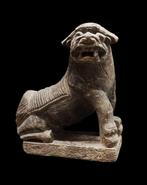 Oud-Chinees - Lion en pierre - Chien de Fô - Dynastie Qing -, Antiek en Kunst