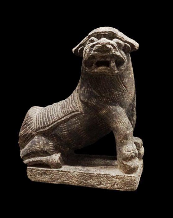 Oud-Chinees - Lion en pierre - Chien de Fô - Dynastie Qing -, Antiek en Kunst, Antiek | Overige Antiek