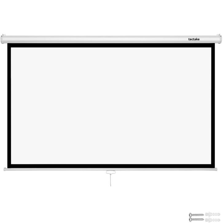 tectake Beamerscherm Cinema, 16:9, 4K, HD, voor wand of plaf, TV, Hi-fi & Vidéo, Support de télévision, Envoi
