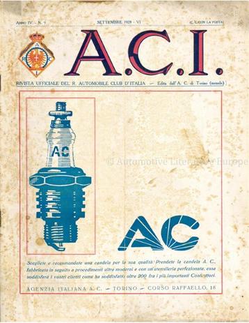 1928 A.C.I. (ORGANO UFFICIALE DELLAUTOMOBILE CLUB