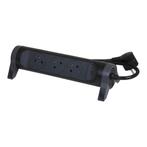 Legrand Premium 3x2P stopcontact met 1,5m snoer - Zwart, Doe-het-zelf en Bouw, Verzenden, Nieuw