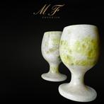 Prachtig glas voor sterke drank in Jade lemon Kom - Hoogte: